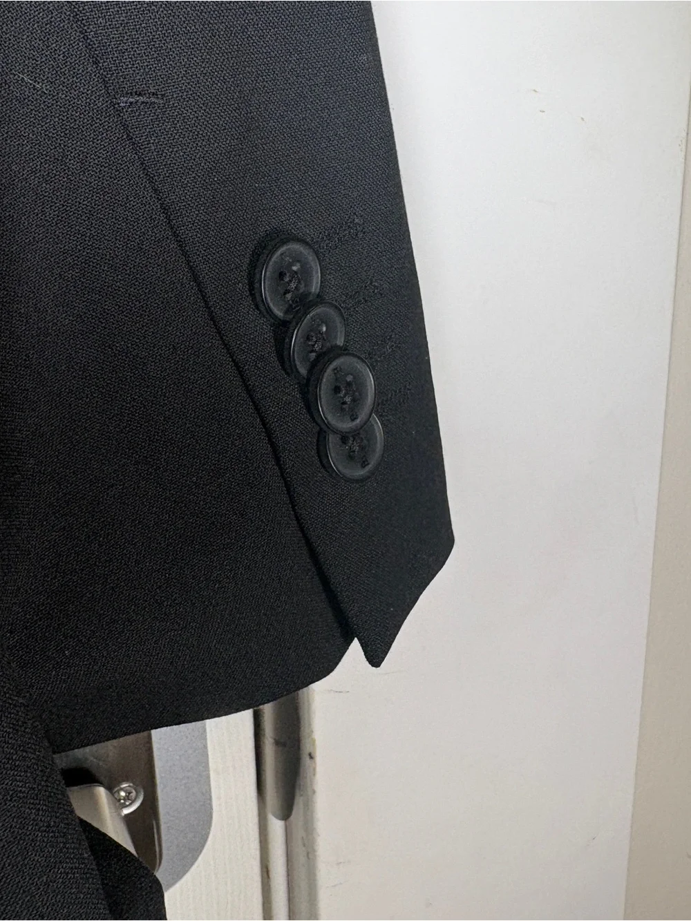 Banana Republic Black 2-Button Classic Suit Jacket Blazer 46R 108